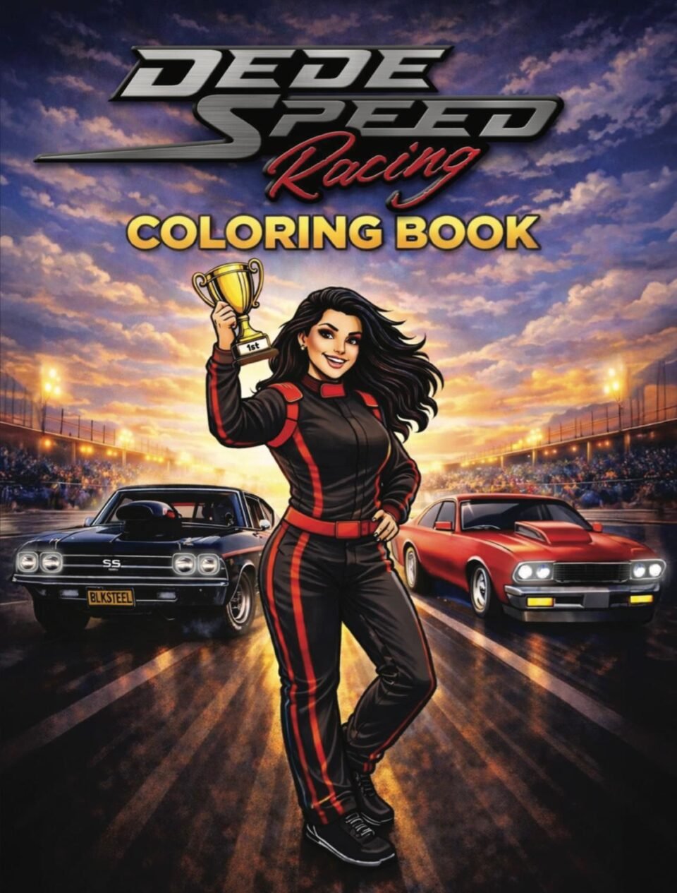Dede Drag Racing Coloring Book